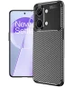 OnePlus Nord 3 Hoesje Siliconen Carbon TPU Back Cover Zwart