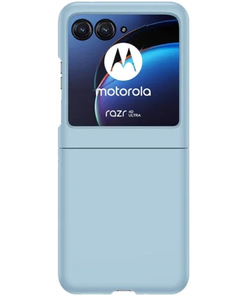 Motorola Razr 40 Ultra Hoesje Hard Plastic Back Cover Blauw Hoesjes