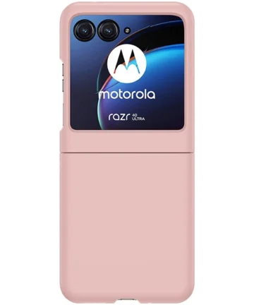 Motorola Razr 40 Ultra Hoesje Hard Plastic Back Cover Roze Hoesjes