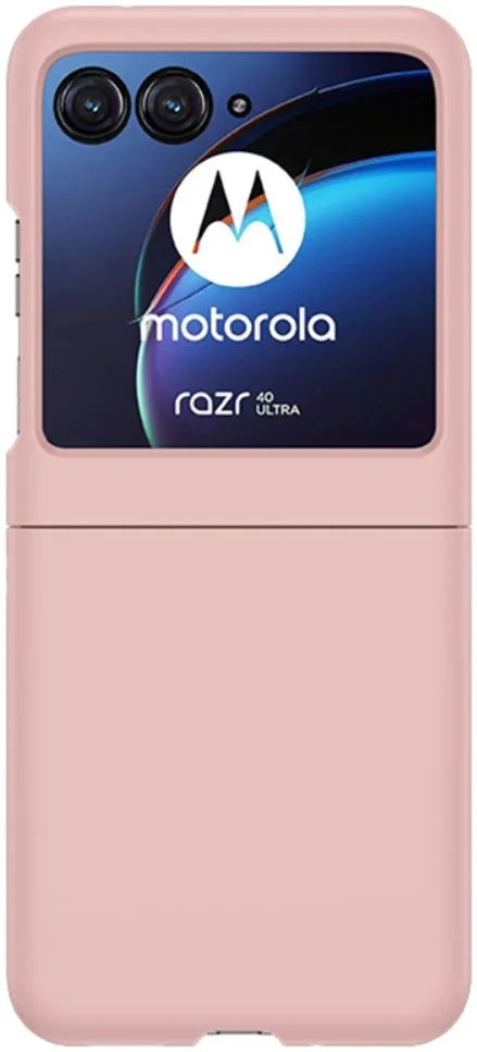 Motorola Razr 40 Ultra Hoesje Hard Plastic Back Cover Roze afbeelding 1