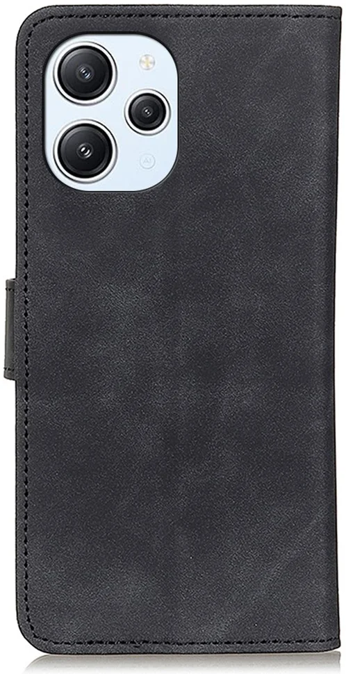 KHAZNEH Xiaomi Redmi 12 Hoesje Retro Wallet Book Case Zwart afbeelding 9