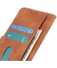 KHAZNEH Xiaomi Redmi 12 Hoesje Retro Wallet Book Case Bruin