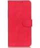 KHAZNEH Xiaomi Redmi 12 Hoesje Retro Wallet Book Case Rood