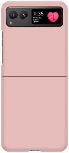 Motorola Razr 40 Hoesje Hard Plastic Back Cover Roze afbeelding 1