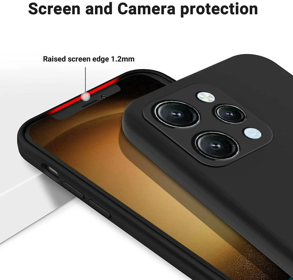 Xiaomi Redmi 12 Hoesje Siliconen Back Cover Zwart afbeelding 6
