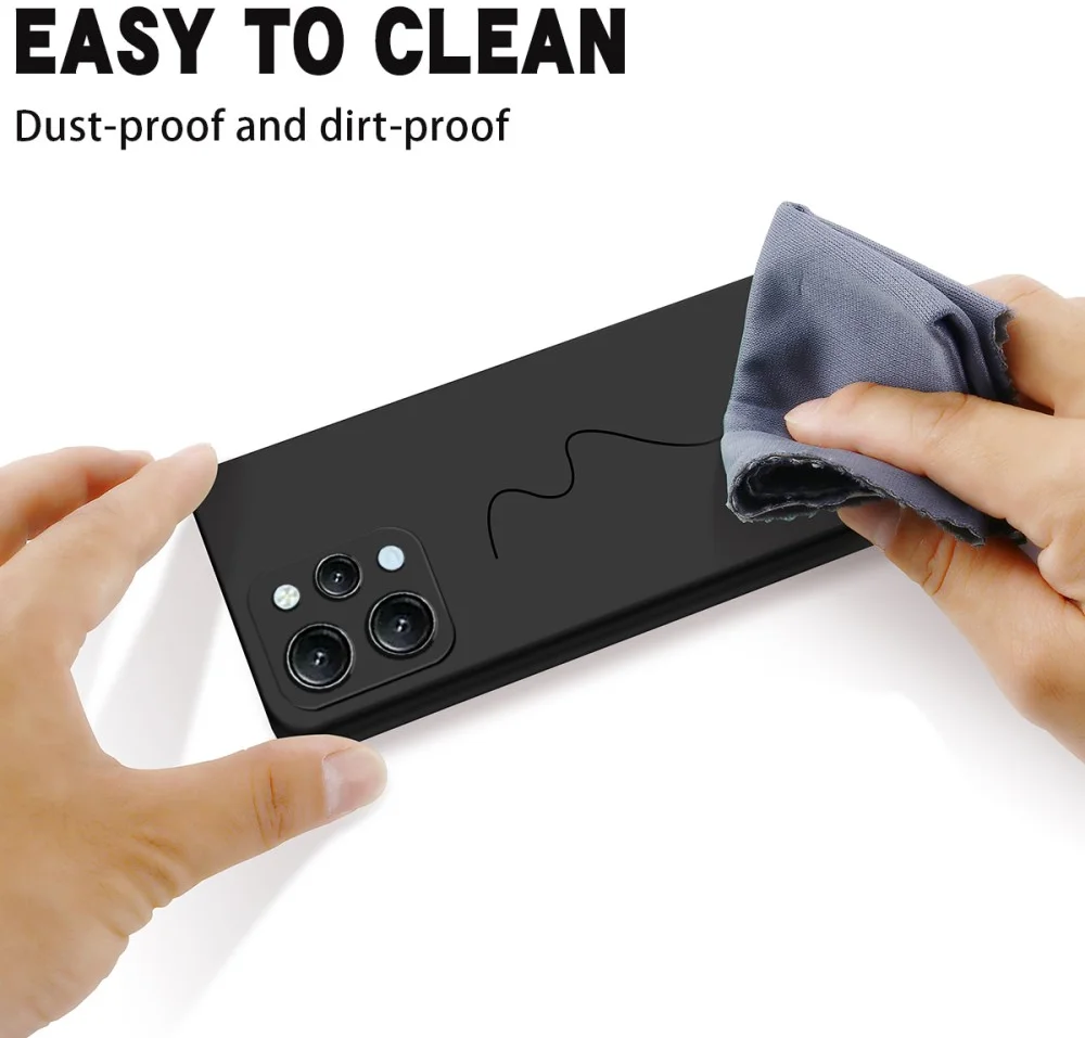 Xiaomi Redmi 12 Hoesje Siliconen Back Cover Zwart afbeelding 8