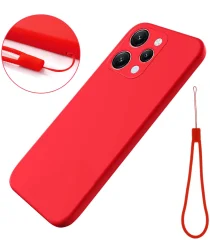 Xiaomi Redmi 12 Hoesje Siliconen Back Cover Rood