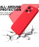 Xiaomi Redmi 12 Hoesje Siliconen Back Cover Rood