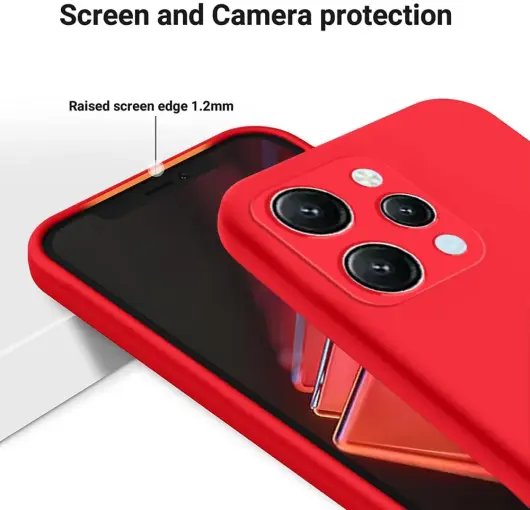 Xiaomi Redmi 12 Hoesje Siliconen Back Cover Rood afbeelding 6