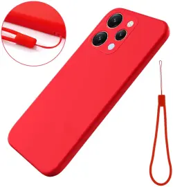 Xiaomi Redmi 12 Hoesje Siliconen Back Cover Rood