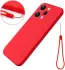 Xiaomi Redmi 12 Hoesje Siliconen Back Cover Rood afbeelding 1