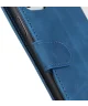 KHAZNEH Motorola Moto G14 Hoesje Retro Wallet Book Case Blauw
