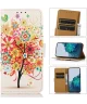 Motorola Moto G14 Hoesje Portemonnee Book Case Boom Print