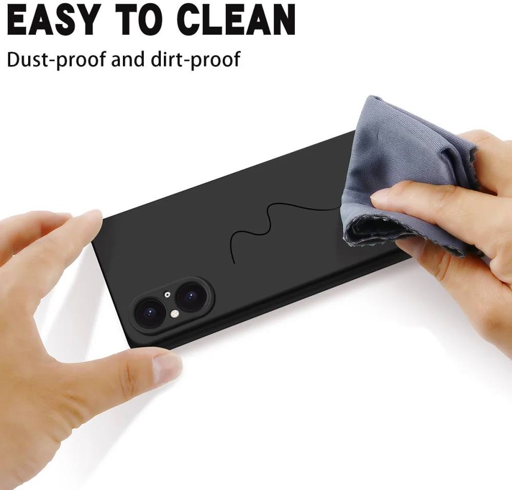 Sony Xperia 5 V Hoesje Siliconen Back Cover Zwart afbeelding 8
