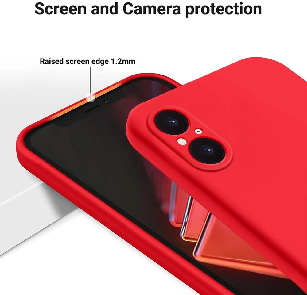 Sony Xperia 5 V Hoesje Siliconen Back Cover Rood afbeelding 6