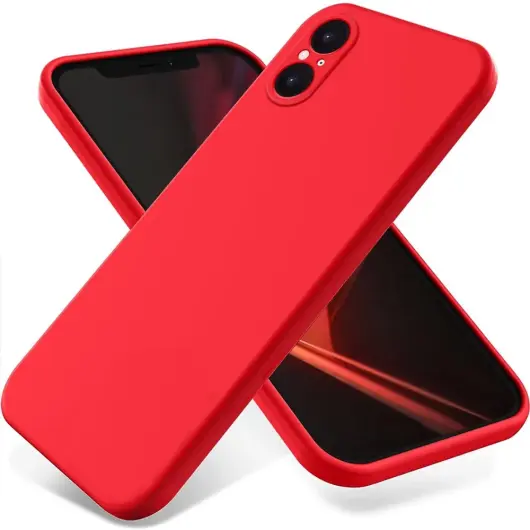 Sony Xperia 5 V Hoesje Siliconen Back Cover Rood afbeelding 1