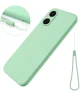 Sony Xperia 5 V Hoesje Siliconen Back Cover Groen