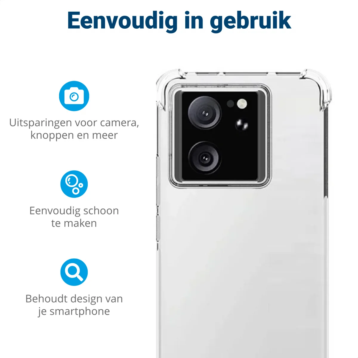 Xiaomi 13T / 13T Pro Hoesje Schokbestendig en Dun TPU Transparant afbeelding 6
