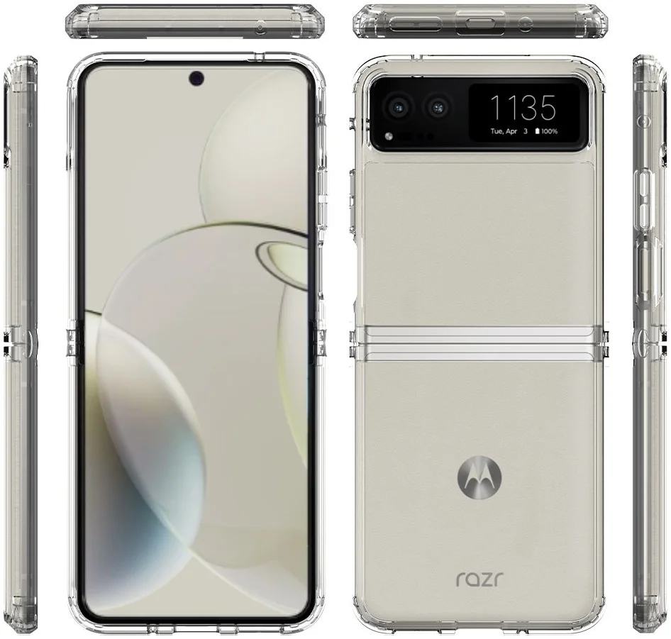 Motorola Razr 40 Hoesje Acryl Back Cover Transparant afbeelding 6