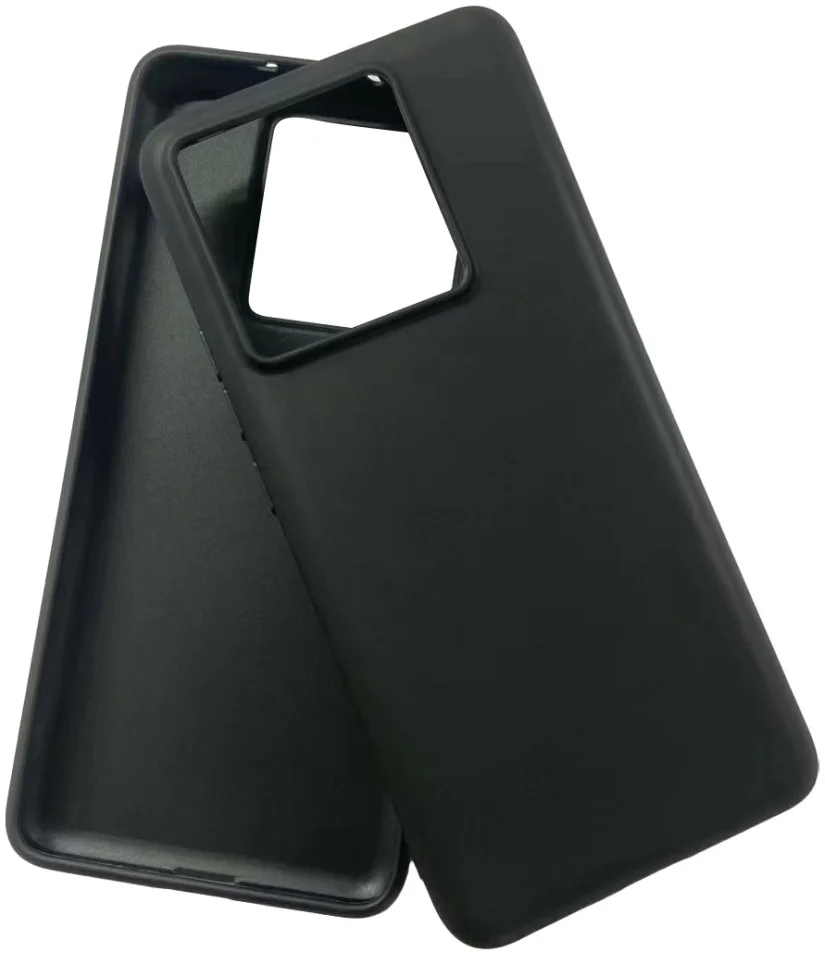 Xiaomi 13T / 13T Pro Hoesje Matte Back Cover Dun TPU Zwart afbeelding 2
