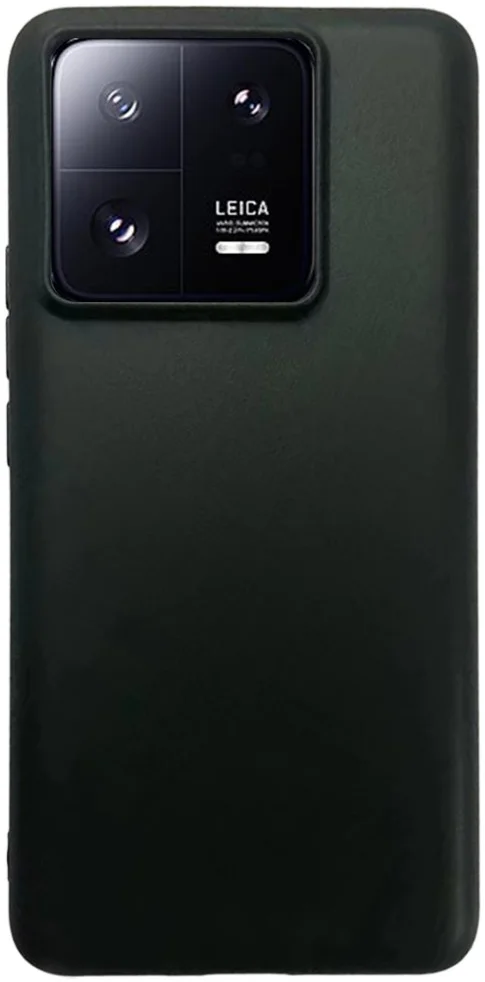 Xiaomi 13T / 13T Pro Hoesje Matte Back Cover Dun TPU Zwart afbeelding 1