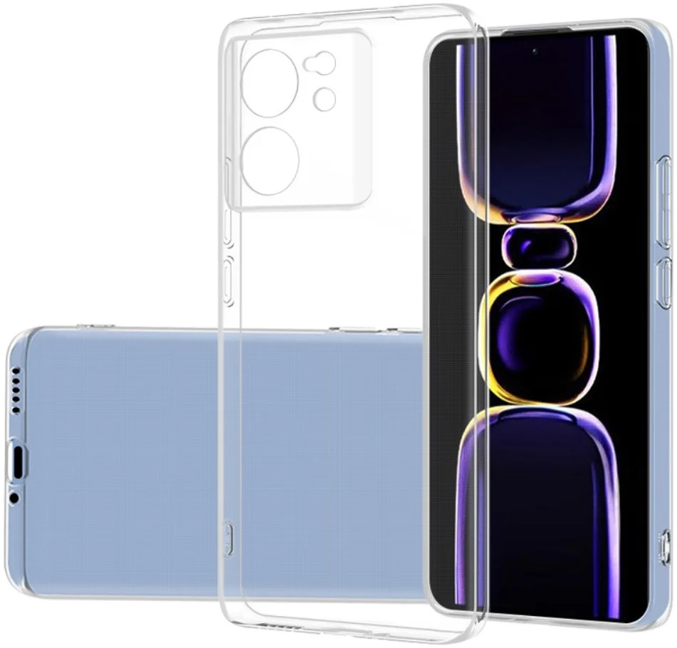 Xiaomi 13T / 13T Pro Hoesje Dun Flexibel TPU Back Cover Transparant afbeelding 1