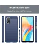 Oppo A18 / A38 Hoesje Geborsteld TPU Flexibele Back Cover Blauw