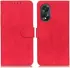 KHAZNEH Oppo A18 / A38 Hoesje Retro Wallet Book Case Rood afbeelding 2