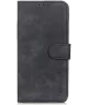 KHAZNEH Motorola Moto G84 Hoesje Retro Wallet Book Case Zwart