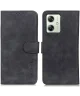 KHAZNEH Motorola Moto G54 Hoesje Retro Wallet Book Case Zwart