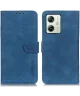 KHAZNEH Motorola Moto G54 Hoesje Retro Wallet Book Case Blauw