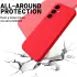 Samsung Galaxy A05s Hoesje Siliconen Back Cover Rood afbeelding 3