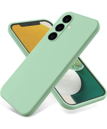 Samsung Galaxy A05s Hoesje Siliconen Back Cover Groen Hoesjes