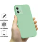 Motorola Moto G84 Hoesje Siliconen Back Cover Groen