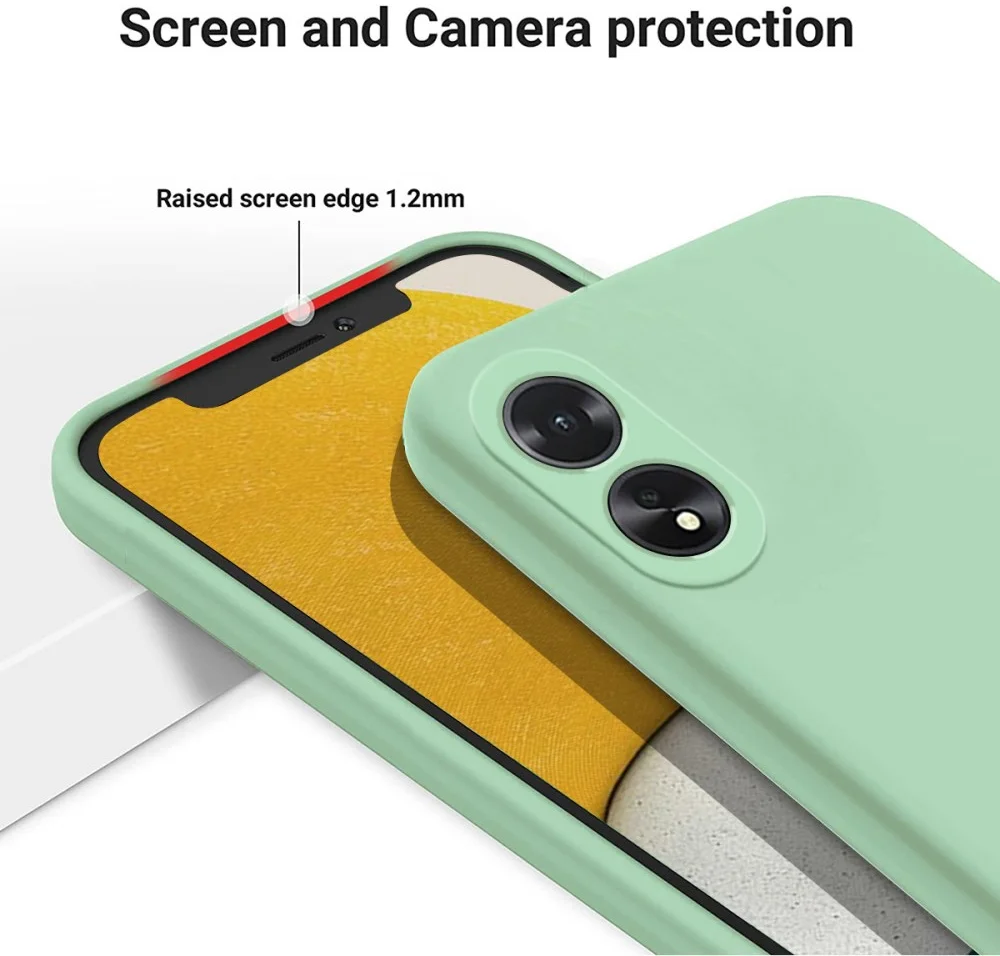 Oppo A18 / A38 Hoesje Siliconen Back Cover Groen afbeelding 6