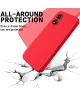 Oppo A18 / A38 Hoesje Siliconen Back Cover Rood