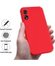 Oppo A18 / A38 Hoesje Siliconen Back Cover Rood