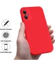 Motorola Moto G54 Hoesje Siliconen Back Cover Rood