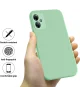 Motorola Moto G54 Hoesje Siliconen Back Cover Groen