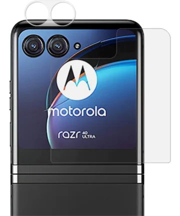 Motorola Razr 40 Ultra Screen Protector Achterkant + Camera Protector Screen Protectors