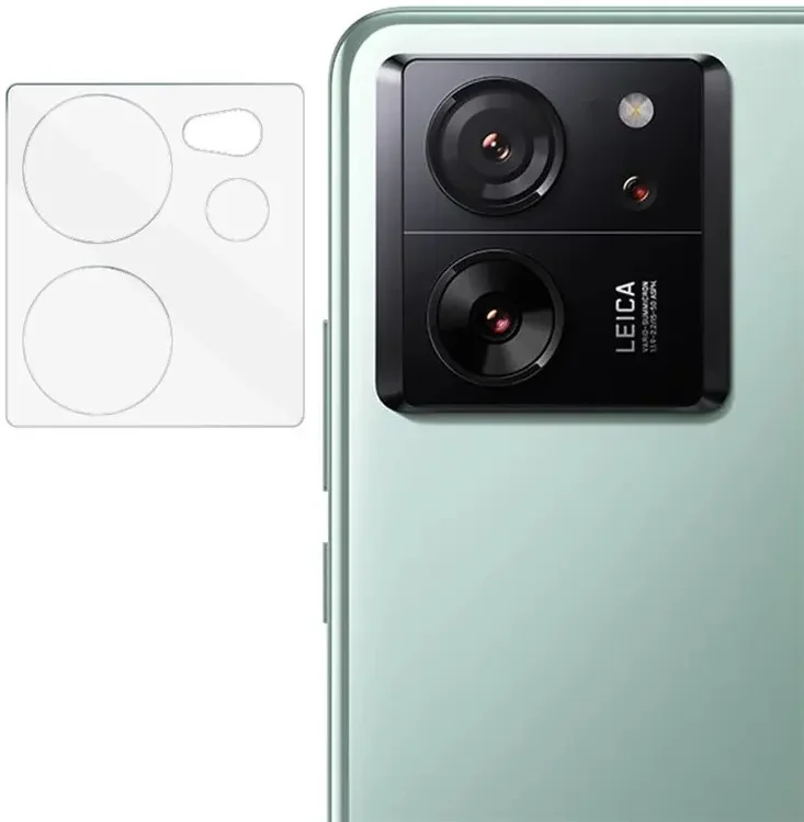 Imak Xiaomi 13T / 13T Pro Camera Lens Protector + Lens Cap Clear afbeelding 2