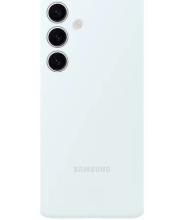 Origineel Samsung Galaxy S24 Hoesje Silicone Case Back Cover Wit Hoesjes