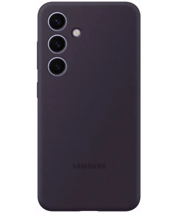 Origineel Samsung Galaxy S24 Hoesje Silicone Case Back Cover Paars Hoesjes