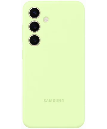 Origineel Samsung Galaxy S24 Hoesje Silicone Case Back Cover Groen Hoesjes