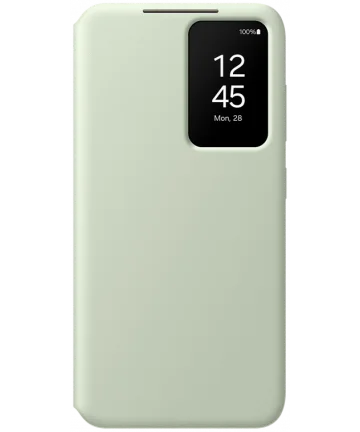 Origineel Samsung Galaxy S24 Hoesje Smart View Wallet Case Groen Hoesjes
