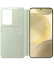 Origineel Samsung Galaxy S24 Hoesje Smart View Wallet Case Groen