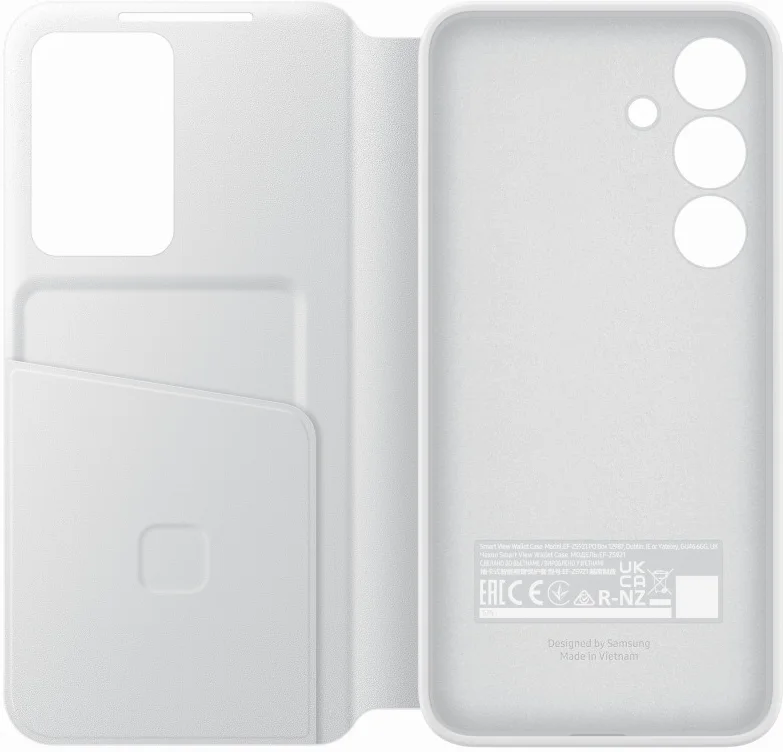 Origineel Samsung Galaxy S24 Hoesje Smart View Wallet Case Wit afbeelding 5
