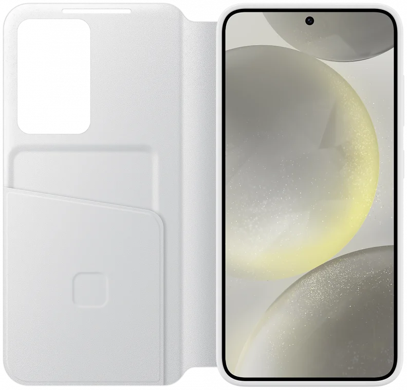 Origineel Samsung Galaxy S24 Hoesje Smart View Wallet Case Wit afbeelding 3