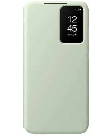 Origineel Samsung Galaxy S24 Plus Hoesje Smart View Wallet Case Groen Hoesjes