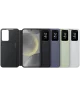 Origineel Samsung Galaxy S24 Plus Hoesje Smart View Wallet Case Groen